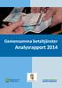 Gemensamma betaltjänster Analysrapport 2014