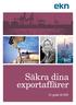 Säkra dina exportaffärer. En guide till EKN