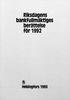 Riksdagens bankfullmäktiges berättelse för 1992