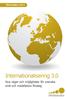 Tillväxtfakta 2014. Internationalisering 3.0. Nya vägar och möjligheter för svenska små och medelstora företag