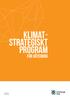 KLIMAT- STRATEGISKT PROGRAM