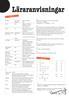 Läraranvisningar. Avsnitt 1. Avsnitt 2 2.1. Kännetecken Säkerhet. Ekonomi. Form. Färg. Kostnad