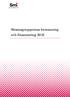 Stramagruppernas bemanning och finansiering 2013