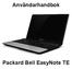 Användarhandbok. Packard Bell EasyNote TE - 1