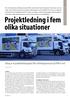 Projektledning i fem olika situationer