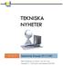 TEKNISKA NYHETER. 2014-01-21 Uppdatering Gespage 5.9.1 C1401