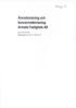 Årsredovisning och koncernredovisning Årmada Fastighets AB. Org.nr 556120-8249 Räkenskapsår 2014-01-01-2014-12-31