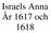 Israels Anna År 1617 och 1618