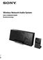 Wireless Network Audio System. NAS-Z200DiR/Z200iR Bruksanvisning