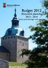 Budget 2012. Ekonomisk planering 2013-2014 Vision, prioriteringar och resurser