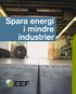 Spara energi i mindre industrier