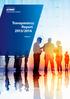 Transparency Report 2013/2014. kpmg.se