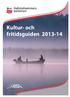 Kultur- och fritidsguiden 2013-14