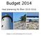 Budget 2014. med planering för åren 2015-2016. Antagen av Kommunfullmäktige 2013-12-16 183