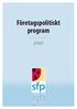 Företagspolitiskt program