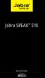 Jabra SPEAK 510 BRUKSANVISNING
