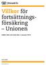 Villkor för fortsättningsförsäkring