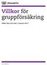 Villkor för gruppförsäkring