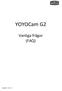 YOYOCam G2. Vanliga frågor (FAQ) Maj 2012 - Rev 1.1