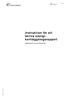 Instruktion för att skriva energikartläggningsrapport