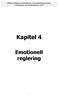 Kapitel 4 Emotionell reglering