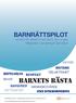 BARNRÄTTSPILOT BARNETS BÄSTA. - ett stöd för arbetet med barns och ungas rättigheter i Landstinget Sörmland SKYDD INFLYTANDE DELAKTIGHET BÄSTA HÄLSA