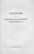 STADGAR SVENSKA KONKORDIA- FÖRBUNDET R.F. HELSINGFORS 1934 FÖR