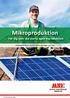 Mikroproduktion. - För dig som ska starta egen elproduktion. Mikroproduktion med en effekt på högst 43,5 kw