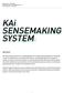 KAi SENSEMAKING SYSTEM