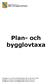 Plan- och bygglovtaxa