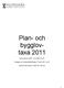 Plan- och bygglov- taxa 2011