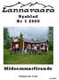 Byablad Nr 1 2009. Midsommarfirande. Fredagen den 19 juni se sid 2