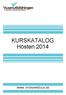 KURSKATALOG Hösten 2014