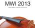 MWI 2013. Martin Wegelius -institutets sommarkurser