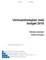 Verksamhetsplan med budget 2015