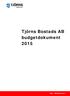 Tjörns Bostads AB budgetdokument 2015