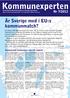 Kommunexperten. Är Sverige med i EU:s kommunmatch?