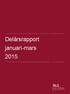 Delårsrapport januari-mars 2015