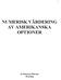 NUMERISK VÄRDERING AV AMERIKANSKA OPTIONER