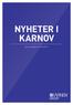 NYHETER I KARNOV. Senast uppdaterad: 2012-03-16