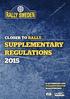 SUPPLEMENTARY REGULATIONS 2015