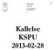 Kallelse KSPU 2013-02-28