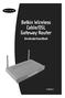 Belkin Wireless Cable/DSL Gateway Router Användarhandbok
