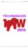 Tävlingsguide 100-wattaren 2015 TÄVLINGSGUIDE