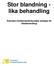 Stor blandning - lika behandling. Svenska Innebandyförbundets strategi för likabehandling