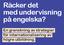 Räcker det med undervisning på engelska? En granskning av strategier för internationalisering av högre utbildning.