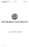 GÖTEBORGS UNIVERSITET 2009-12-15 Kap 4 Redovisning Ekonomiavdelningen
