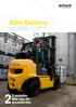 Atlet Balance Diesel- eller gasdriven motviktstruck GL/DL och GH/DH 1,5 5 ton