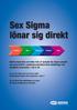 Sex Sigma lönar sig direkt