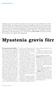 Myastenia gravis förr